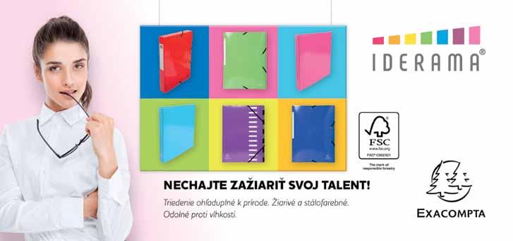 modrá 0,95 FB8-173417 ks červená 0,95 FB8-173418 ks oranžová 0,95 FB8-173419 Rýchloviazač A4 Vyrobené z prémiového kartónu 355 g/m 2