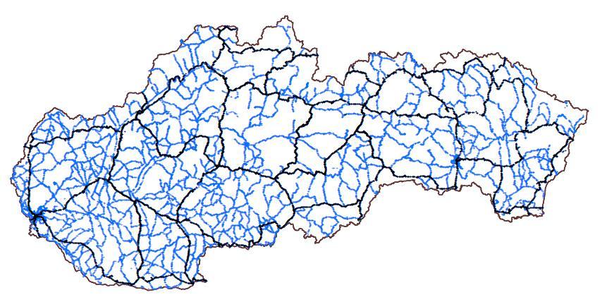 Roky 1995 a 1996 vytvorenie Štátnej nivelačnej siete (ŠNS) z bodov ČSJNS 1. rád ŠNS (cca 3300 km) I. a II. rád ON z územia Slovenska celý I.