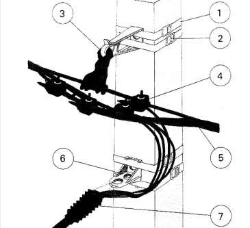 Legătură de susţinere LEA de jt şi branşament trifazat Datele reţelei LEA de JT izolată cu XLPE: T2X 50OlAl+3x70Al Branşament: 4x16 mm 2 Lista de materiale Poz Descriere produs Nume produs Buc m 1