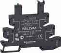Zelio elay Elektromechanické relé elé pre rozhranie SL Zelio elay Elektromechanické relé elé pre rozhranie SL Zostava relé a pätice ozmery (mm) SL PV (skrutkové svorky) SL P (pružinové svorky) 0 0,,