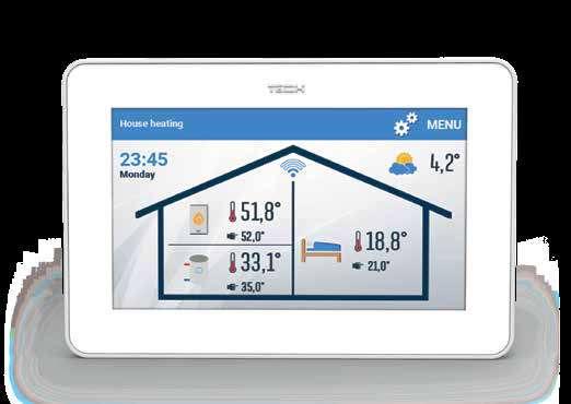 CS-2801 WiFi IZBOVÝ REGULÁTOR S KOMUNIKÁCIOU OPENTHERM WIFI KOMUNIKÁCIA KONTROLA POMOCOU MOBILNEJ APLIKÁCIE Napájanie Drôtová komunikácia Presnosť merania 230 V dvojvodičový kábel +/- 0,5 0C