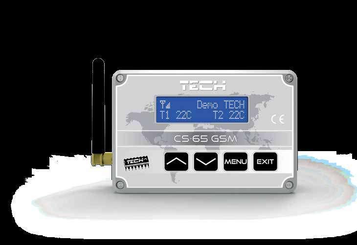 CS-65 GSM ŠPECIÁLNY REGULÁTOR/PRÍDAVNÝ MODUL MOŽNOSŤ SAMOSTATNEJ PREVÁDZKY Napájanie Rozsah nastavenia teplotného alarmu Presnosť merania 9-12V DC -100C - 850C +/- 10C Rozmery[mm] 120 x 80 x 42