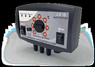 Vybavenie snímač teploty ÚK CS-19 funkcia antistop potenciometer pre nastavenie