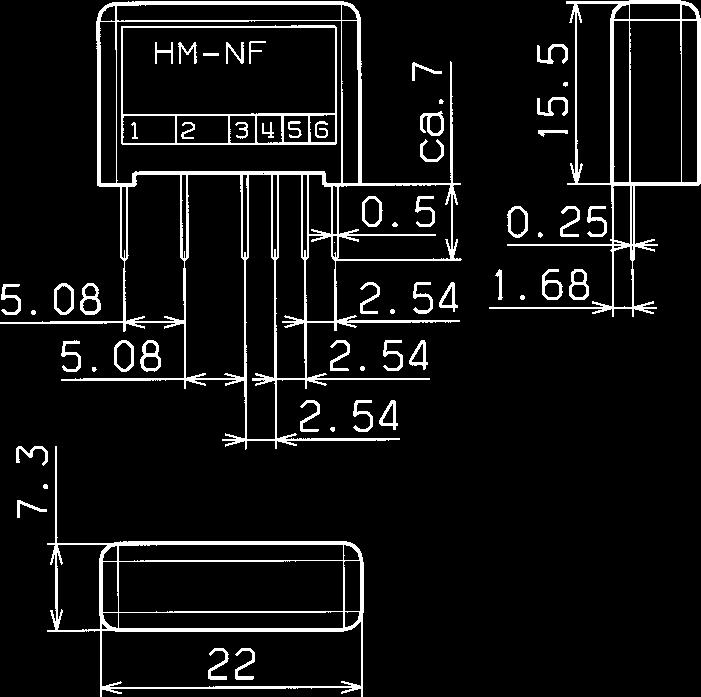 Informačno - technické siete Zvodiče na dosky plošných spojov DEHNhybrid HM Zvodič prepätia HM LZ NF 5 Prepäťová ochrana určená k montáži priamo na dosku plošných spojov.
