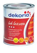 7, 49 /kos (0,75 l) DEKORIA POKRIVNA BARVA ZA LES IN KOVINO Za kakovostno zaščito in dekoracijo kovinskih in