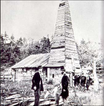 Kao i u mnogim drugim oblastima, napredak je izazvao pronalazak parne mašine. Prvo postrojenje koje je pokretano parnom mašinom proizvedeno je 1860. godine.