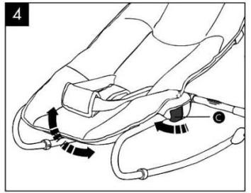 USING / ΧΡΗΣΗ Adjusting the footrest (fig.