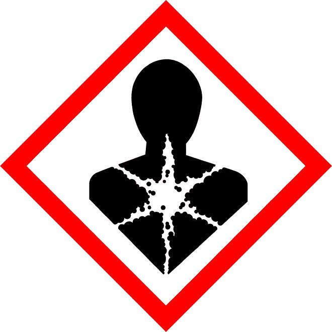 Εικονογράμματα κινδύνου : Προειδοποιητική λέξη : Κίνδυνος Δηλώσεις επικινδυνότητας : H315 Προκαλεί ερεθισμό του δέρματος. H317 Μπορεί να προκαλέσει αλλεργική δερματική αντίδραση.