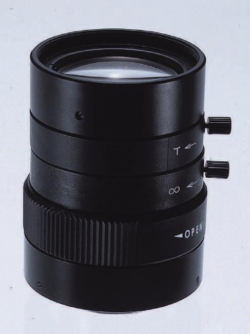 26 MEGA-PIXEL VARI-FOCAL LENS Useful range of focal length for Factory Automation:f=12mm - 36mm Locking set screws for zoom, focus and iris M3Z1228C-MP Max. Aperture Ratio 1 : 2.