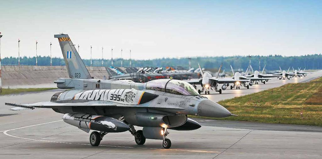 1 1. Το F-16C Block 52M «007» ήταν ένα από τα τρία μονοθέσια της 335 Μοίρας. 2 2. Οι «Aegean Tigers» στο πνεύμα του τίγρη!