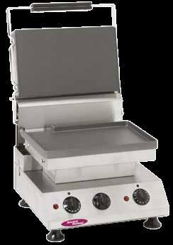 Τοστιέρες grill 5 Τοστιέρα grill μονή ROWLETT RUTLAND Αγγλίας. Τεχνικά χαρακτηριστικά: Ανοξείδωτη. Πλάκα από ειδικό κράμα τιτανίου με επικάλυψη, υψηλής αντοχής και απόδοσης.