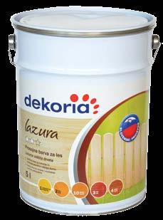 BARVE DEKORIA TEMELJ ZA LES Temeljna barva za les. Bela.