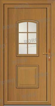 1000 x 2100 mm VRATA VHODNA BAZ 1855 S KLJUKO Prašno lakirana v beli barvi,