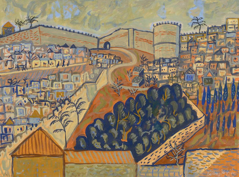 444 ΚΟΨΙΔΗΣ, Ράλλης, 1929-2010. Θεσσαλονίκη. Τέμπερα σέ χαρτί, 340 x 450 mm.