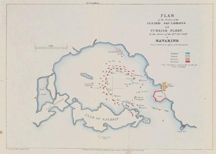 1827 at Navarino, from a sketch by an Officer of the Dartmouth, [στό πάνω περιθώριο:] By permission.