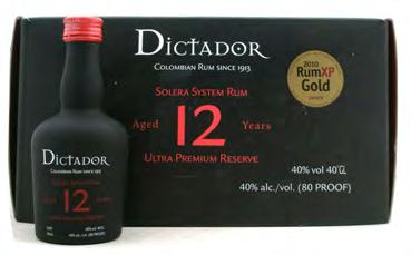 Award on Best of Showing Tasting 2013 4700940Κ DICTADOR RUM 12 YRS SOLERA 40% (1 X 5 CL) -