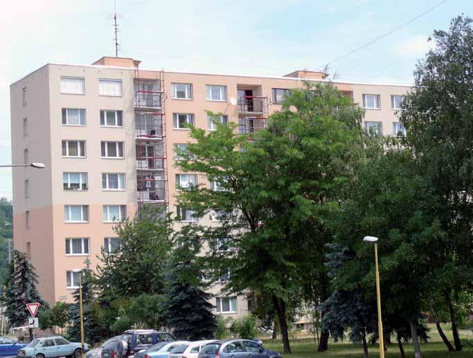 vica bytových domov a tretina rodinných domov.