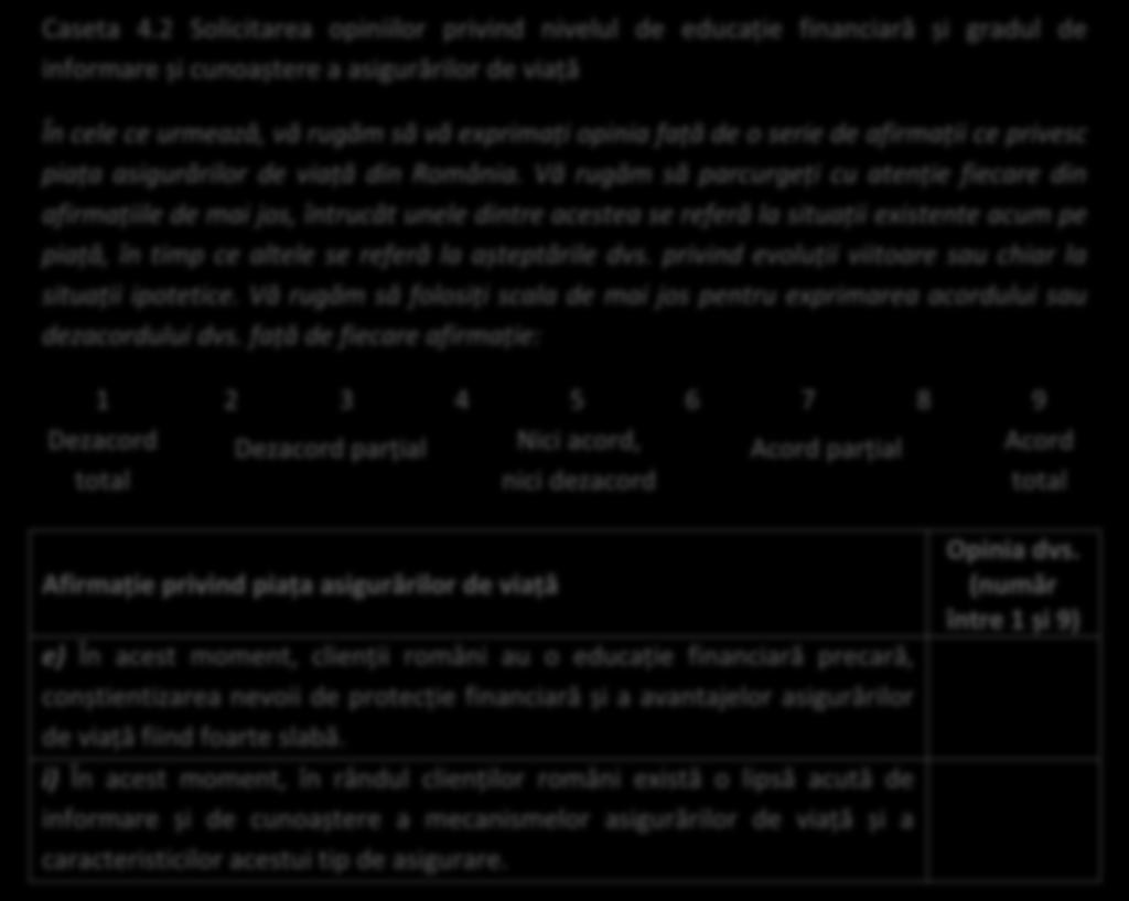 Studiu privind sectorul asigurărilor de viață din România Pagina 79 Caseta 4.