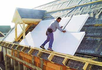 Termička izolacija kosih (strmih) krovova Otprilike 20% - 25% svih energetskih gubitaka u jednom građevinskom, termički neizolovanom objektu otpada na gubitke energije kroz krovnu konstrukciju.