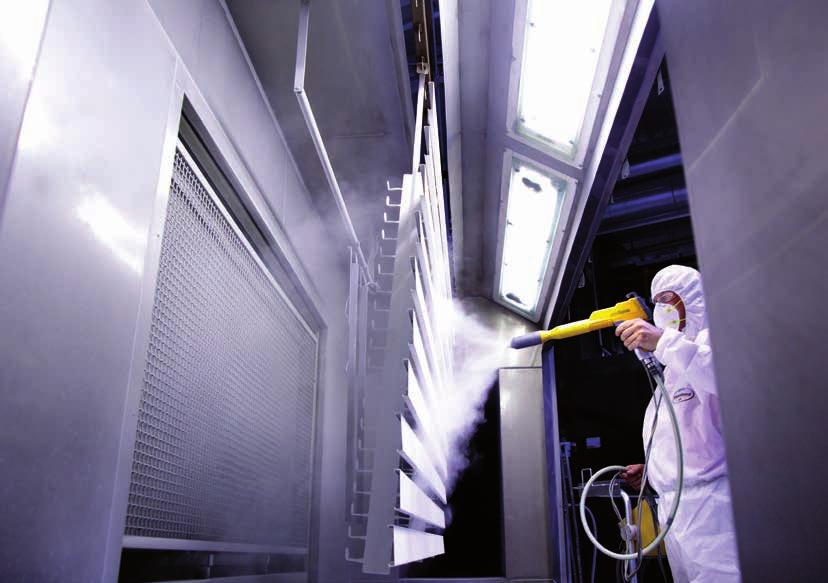 Práškové povrchové úpravy Vysokonapäťová elektróda Uzemnený