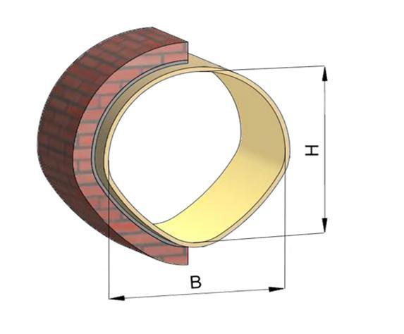 A04 NC Line - príklady profilov Netlakové potrubia DN DN Th * A BL DN DN Th * A BL B / H [m²] [m] B / H [m²] [m] 1600 / 1600 1600 2,011 3,0 1360 /