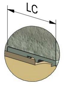 opieskovaná, s potrubným prstencom a s golierom prípadne tesniacou páskou (TYP C) Stenová vložka je určená pre spojenie potrubia