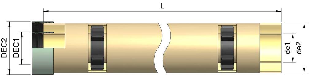 Dvojité potrubie A02 NETLAKOVÉ POTRUBIE HOBAS dvojité potrubie môže byť použité ako systém potrubia v takých aplikáciách ako ochranné pásma pre pitnú vodu alebo tepelná izolácia odvodnenia mostov.