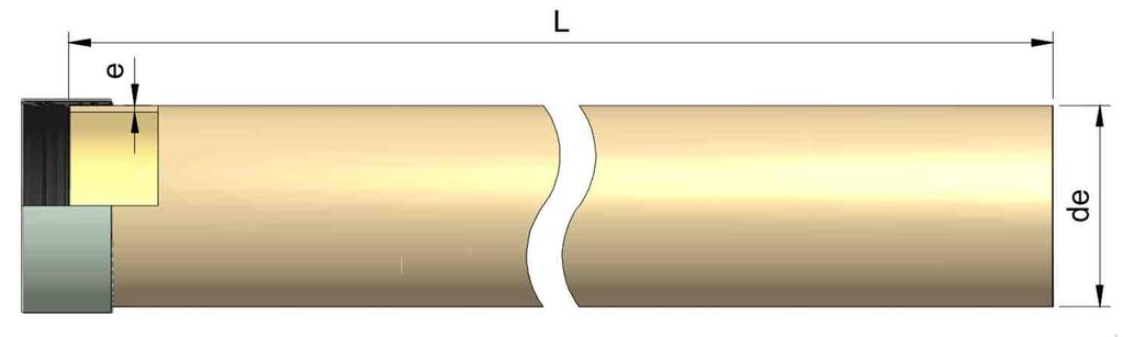 Netlakové potrubia DN 1100-3600 A01 Netlakové potrubia Štandardná dĺžka potrubia je 6m. Dĺžky 1 / 2 / 3 m sú možné na požiadanie.