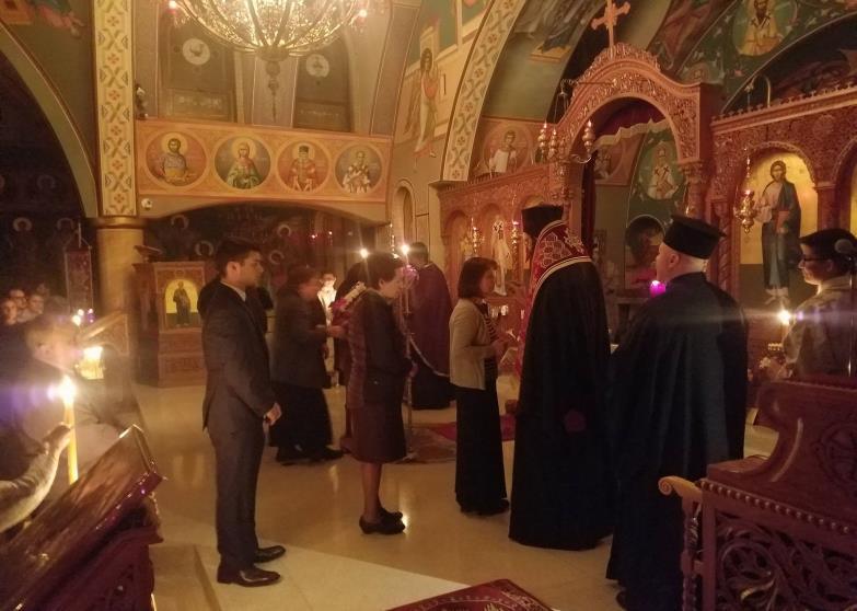 faithful welcomed His Eminence and received