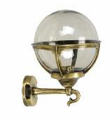 IP43 Ε27 23 Watt GLOBES 200mm: WHITE, TRANSPARENT, SMOKED WALL LIGHT 489 30 cm 108458 ΣΑΤΙΝΕ/NICKEL MAT 108523