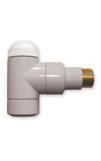 Termostatické ventily produktov DLX HERZ - Termostatické ventily TS-90 DE LUXE univerzálne modely DN HERZ - Rohový termostatický ventil TS-90 DE LUXE, farba Pergamon.