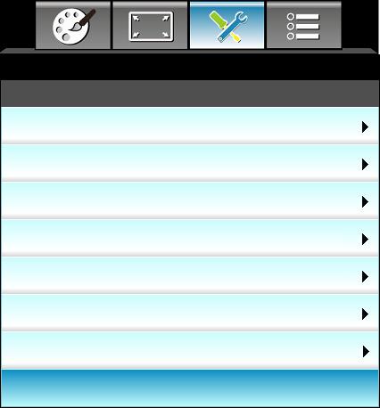 Χειριστήρια χρήστη ΡΥΘΜΙΣΕΙΣ Δίκτυο Control Settings ΡΥΘΜΙΣΕΙΣ Δίκτυο: Control Settings Crestron Extron PJ Link AMX Device Discovery Telnet HTTP Εφαρμογή Ενεργό Ενεργό Ενεργό Ενεργό Ενεργό Ενεργό