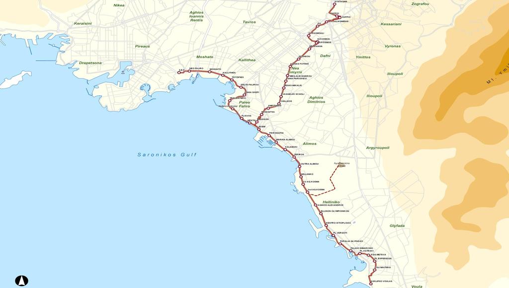 ΥΦΙΣΤΑΜΕΝΑ ΔΙΚΤΥΑ ΤΡΑΜ ΣΤΗΝ ΑΘΗΝΑ (σε λειτουργία) Tramway Depot Μήκος δικτύου :