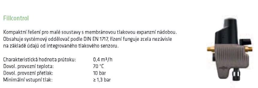 Ak nastane pokles tlaku v sústave, otvorí sa regulačný ventil a doplní vodu do sústavy. Obr.2.