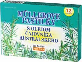 Müllerove pastilky Obľúbené originálne Müllerove pastilky sa líšia podľa obsiahnutých vyvážených kombinácií bylinných extraktov. Chuťové vlastnosti pastiliek zlepšuje obsah medu a vitamínu C.