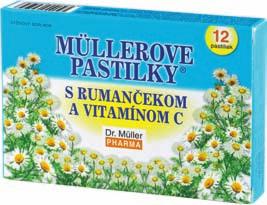 Müllerove pastilky s kajeputovým olejom (problémy v hrdle) Výživový doplnok Kajeputový olej podporuje imunitný systém a obranyschopnosť tela (antioxidant) osviežuje dych a spríjemňuje pocit v ústach