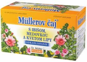 Müllerov čaj s echinaceou, rooibosom a šípkami (imunita) Výživový doplnok Echinacea podporuje imunitný systém a obranyschopnosť organizmu pomocná terapia pri opakujúcich sa infekciách horných ciest
