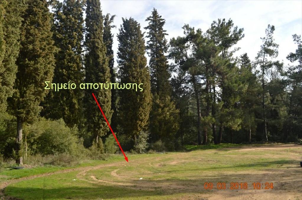 Η απόσταση των σημείων του ξέφωτου από την συστάδα κυμαίνεται από 2 έως 10μ. (Εικόνες 3.1.3-4), Εικόνα 3.