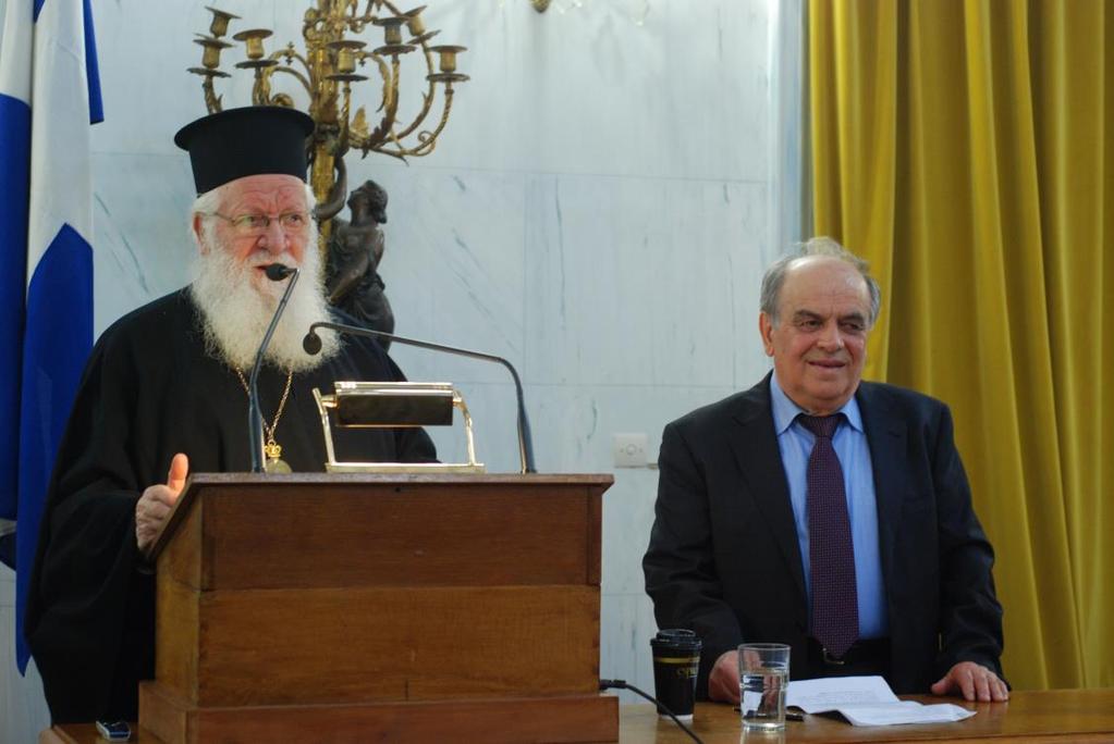 Στο βήμα ο Τιτουλάριος Μητροπολίτης Βελεστίνου κ.