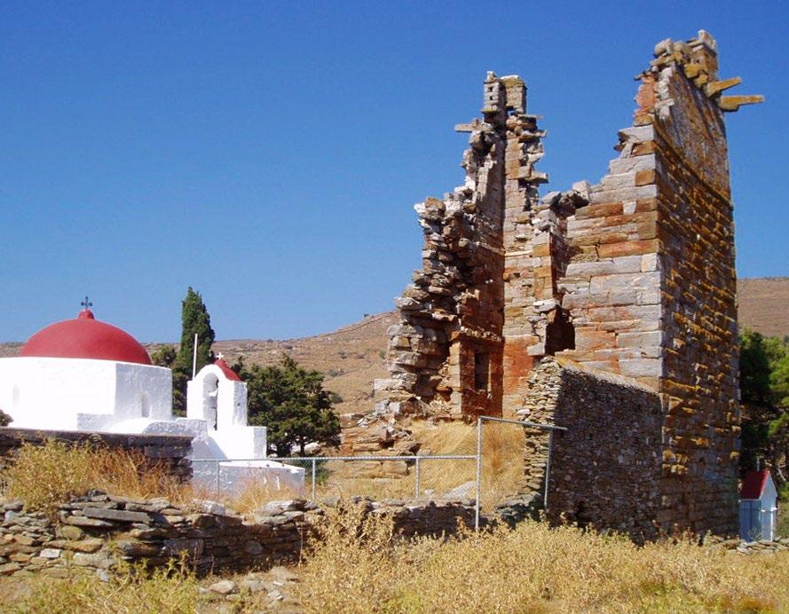 ΜΝΗΜΕΊΑ - ΑΡΧΑΙΟΛΟΓΙΚΟΊ ΧΏΡΟΙ Ο Πύργος της Αγίας Μαρίνας Ο Πύργος της Αγίας Μαρίνας είναι ένας εντυπωσιακός πενταώροφος πύργος του 4ου αιώνα, από ντόπιο σχιστόλιθο και μάρμαρο, χαρακτηριστικό