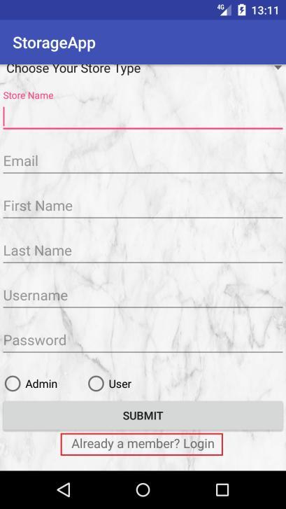 class ); startactivity( startintent ); ); Button loginbtn = (Button) findviewbyid( R.id.loginBtn ); loginbtn.