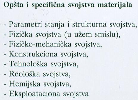 OSNOVNA SVOJSTVA