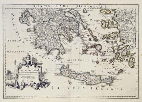 redactæ, & magna cura nunc primum emendatæ. Leyden, P. van der AA, [1714]. πλάγιο 4 ο, 183 x 240 mm. (λεκές ἀπό νερό στό κάτω περιθώριο μερικῶν χαρτῶν).