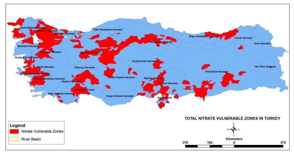 Ευαίσθητες ζώνες στη νιτρορύπανση στις