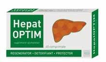 Prin combinația unică de L-ornitină L-aspartat și colină, HepatOPTIM contribuie la menținerea funcției normale a ficatului și la