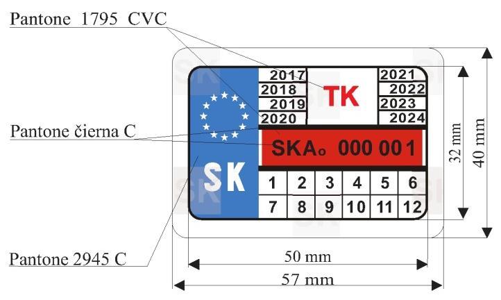 Strana 124 Zbierka zákonov Slovenskej republiky 137/2018 Z. z. (1) Retroreflexná fólia kontrolnej nálepky s lepidlom na rubovej strane musí okrem požiadaviek uvedených v časti A ods.