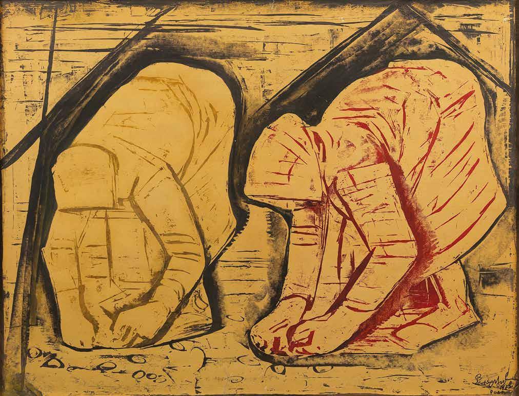 Υπογεγραμμένο και χρονολογημένο (1973) στο κάτω μέρος.