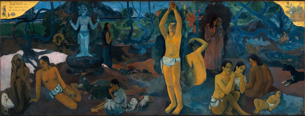 Από πού Ερχόμαστε ; Τι είμαστε ; Που πάμε ; Πίνακας του Paul Gauguin (Γκογκέν) προσπαθεί να απαντήσει στις ερωτήσεις του τίτλου. Οι τρεις γυναίκες με ένα παιδί αντιπροσωπεύουν την αρχή της ζωής.
