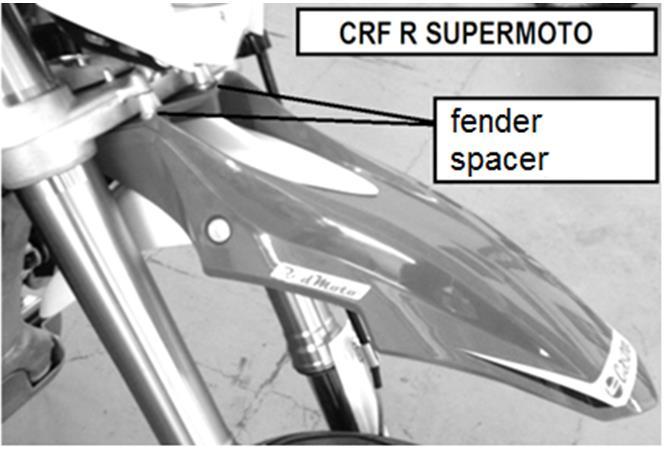 ΕΛΕΓΧΟΣ ΛΕΙΤΟΥΡΓΙΚΟΤΗΤΑΣ ΜΠΡΟΣΤΙΝΟ ΦΤΕΡΟ ΣΕΙΡΑΣ SUPERMOTO Η σειρά μοτοσυκλετών supermoto διαθέτει ένα ειδικά σχεδιασμένο μπροστινό φτερό.