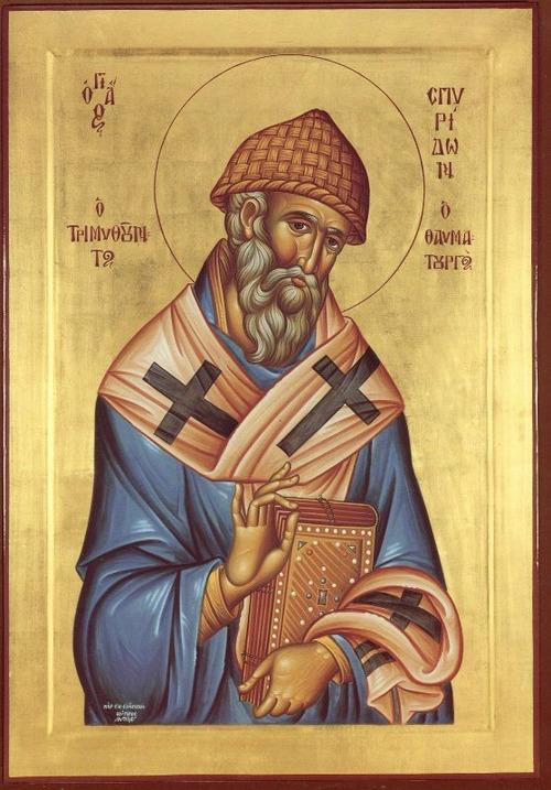 Because of his exceptional piety, he was chosen as bishop of the city of Trimythountos (Trimythous, Tremithus).